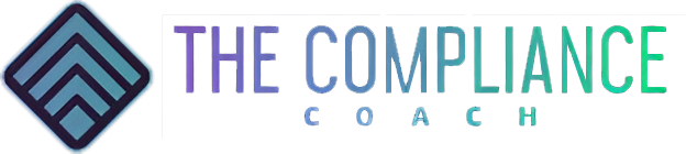 A green banner with blue letters that say " the company ".